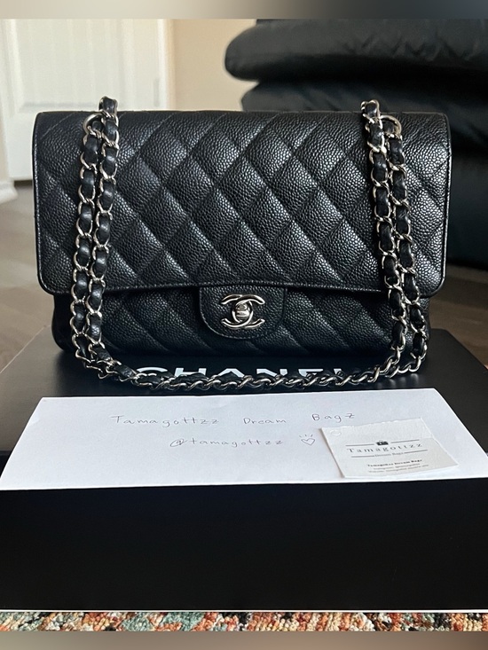 CHANEL Handbags - Chanel Classic Medium Caviar Double Flap Bag